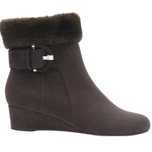 Gilmore Fur Cuff Bootie with Memory Foam